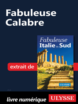 cover image of Fabuleuse Calabre